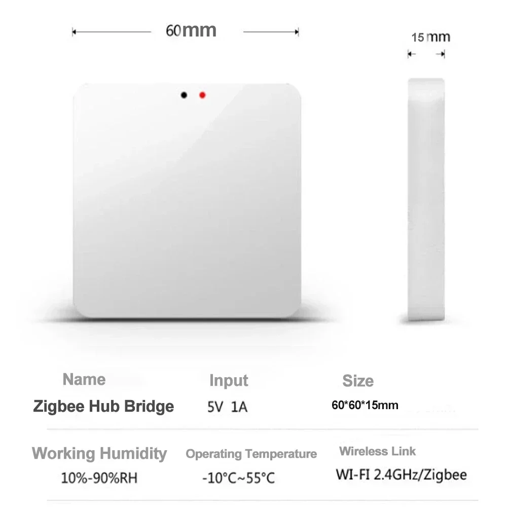 Hub de enlace inalámbrico Tuya Zigbee 3,0, puente utilizado para conectar dispositivos Zigbee, automatización de Control remoto por aplicación Smart Life