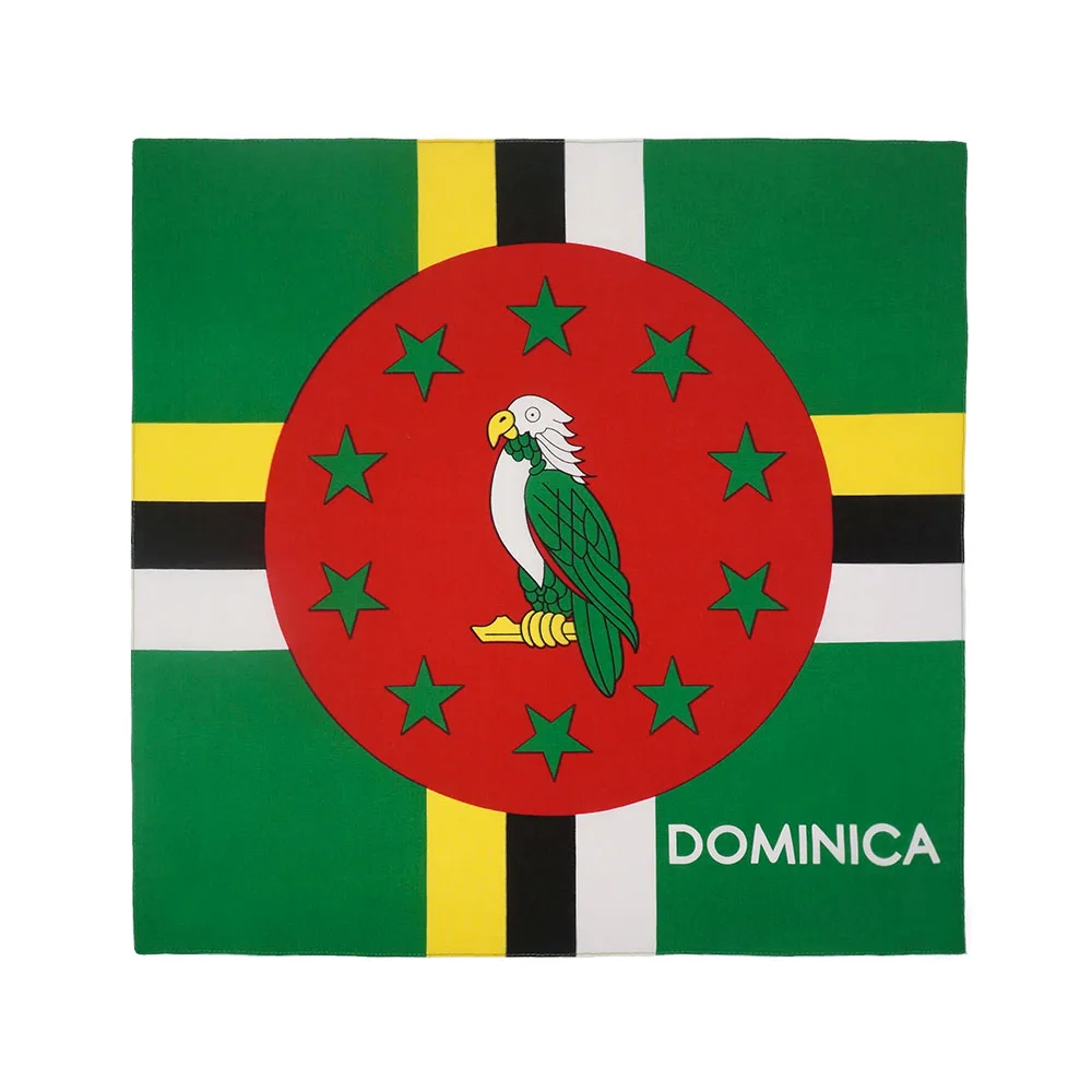 100% Katoen Bandana Jamaica Haiti Dominica Barbados St. Kitts Guyana Nationale Vlaggen Punk Sjaal Rijden Hoofdband Dansende Haarband