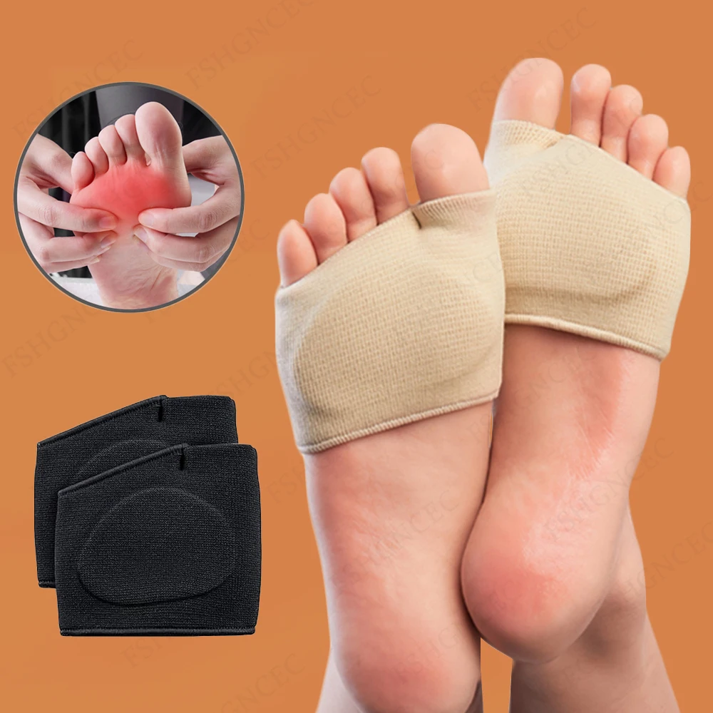 Toes Metatarsal Pads for Men Women Pain Relief Gel Insoles Ball of Foot Pads Silicone Forefoot Socks Prevent Calluses Blisters