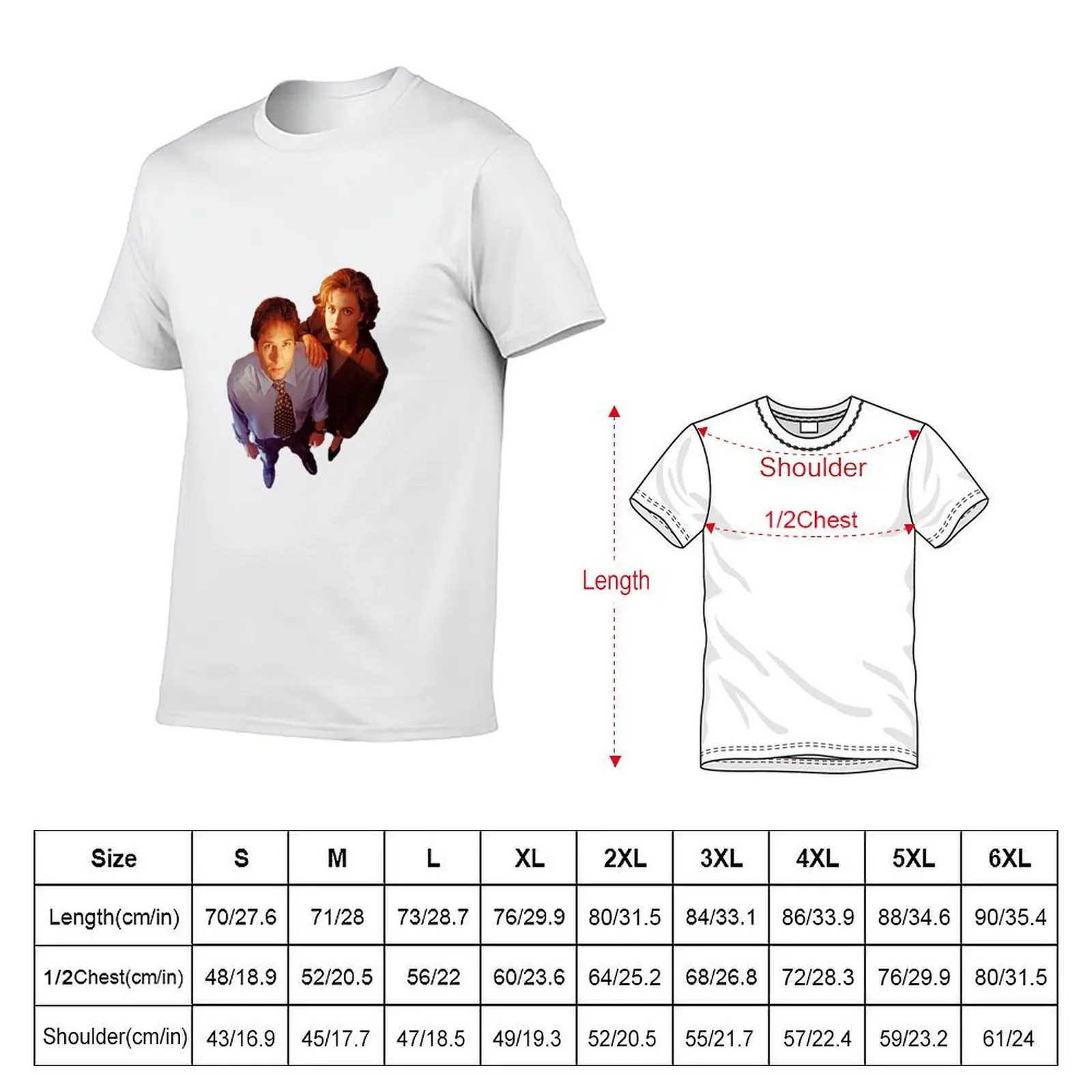 X Files T-Shirt Soft Basic Cotton Short Sleeve Tee