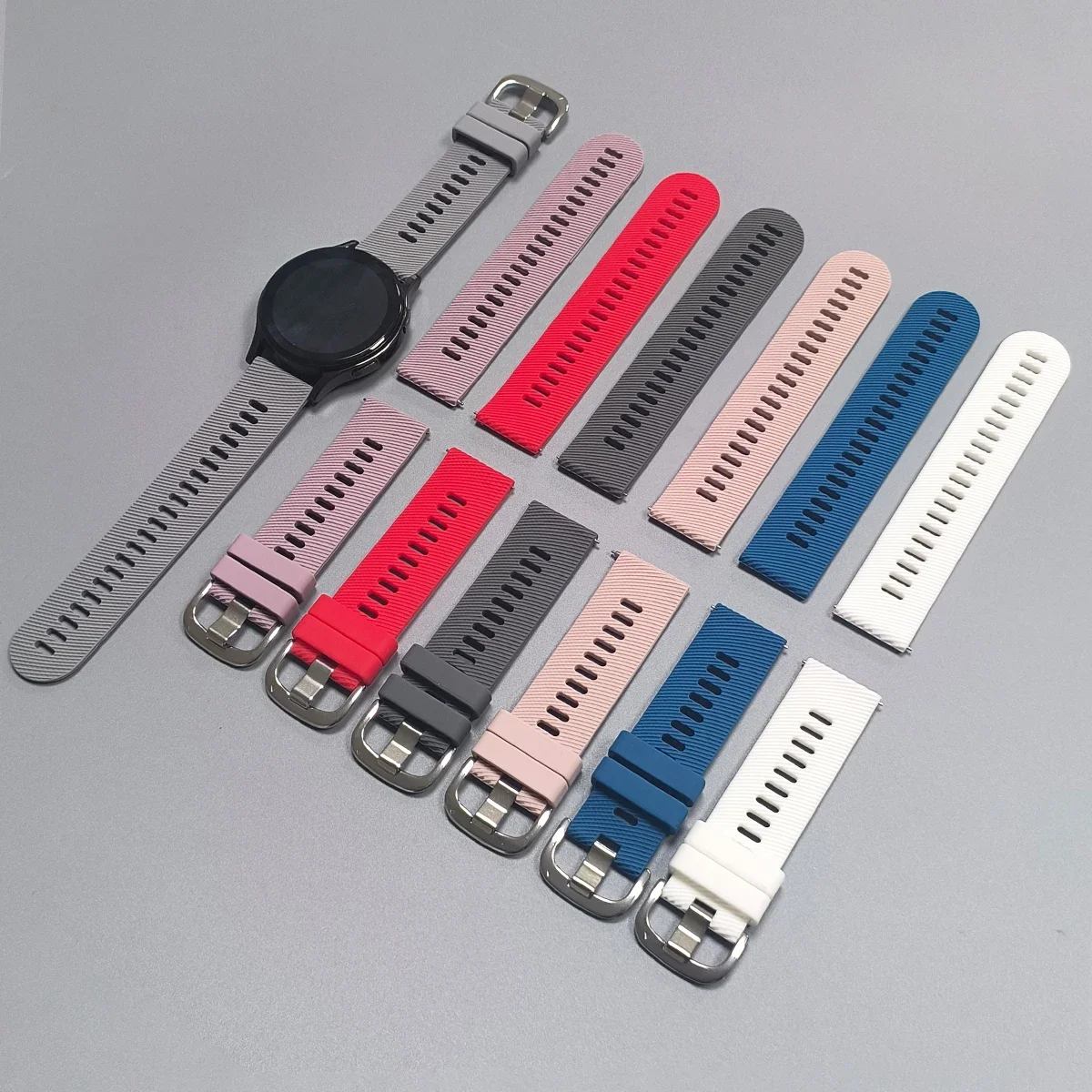 20mm 22mm Strap for COROS APEX 4 42mm/APEX 2 2pro/PACE 3 2 Band Silicone Bracelet for Garmin Venu 4/Forerunner 570 265 Watchband