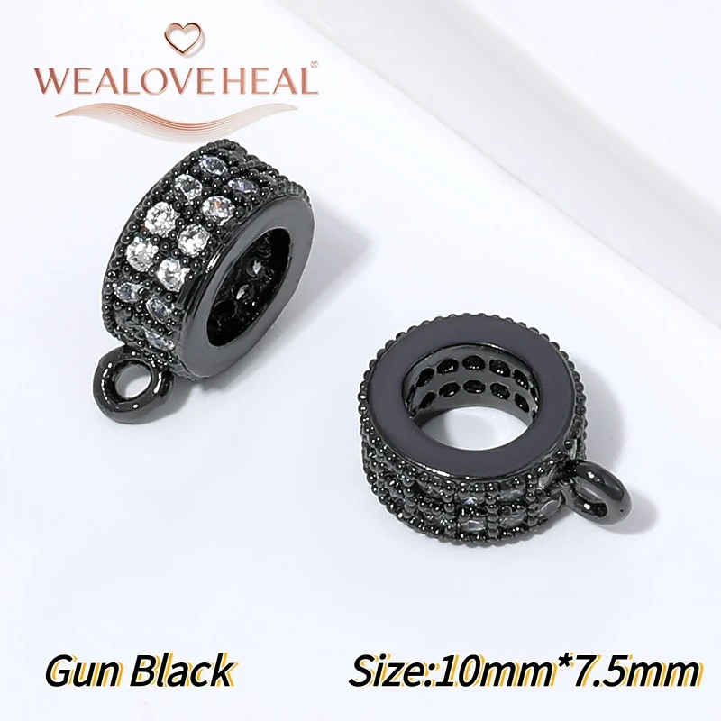 18K vergoldeter Messing-Micro-Pave-Zirkon-Rundverbinder für DIY-Perlenkettenanhänger, Schmuckherstellungszubehör – Detail 29