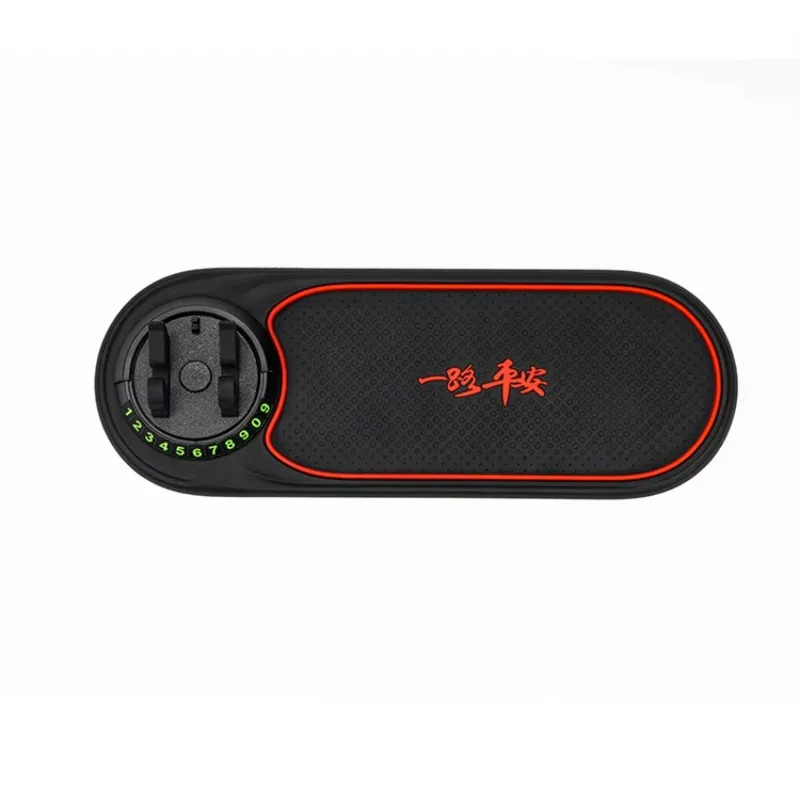 

Non-slip dashboard storage pad PU waterproof PVC car dashboard pad with mobile phone holder