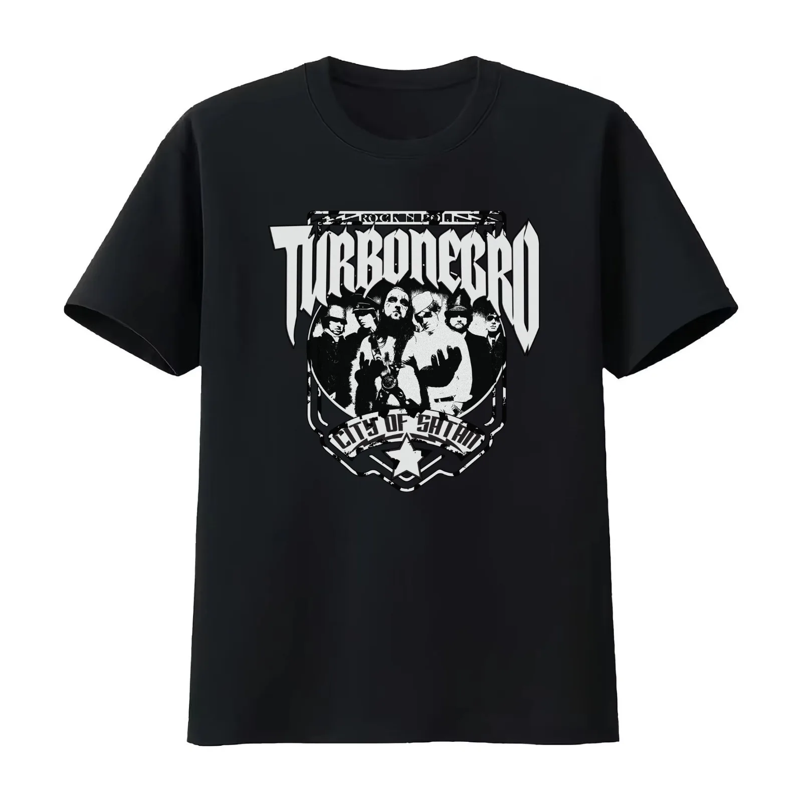 Turbonegro rnr T-Shirt Summer Casual Cotton Tee Oversized Streetwear Tops Vintage Graphic Print Loose Fit Short Sleeve