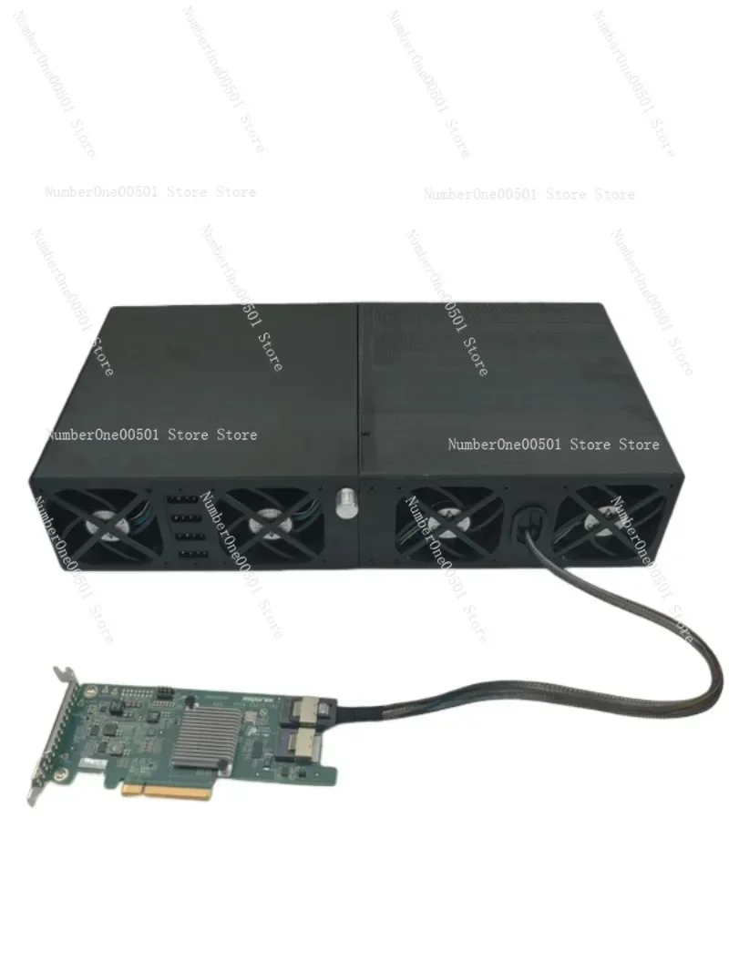 Industrial 12-Disk Hard Drive Expansion Cabinet External Storage Box NAS 12G Backplane Daisy Chain Multiple Cages -LBW095