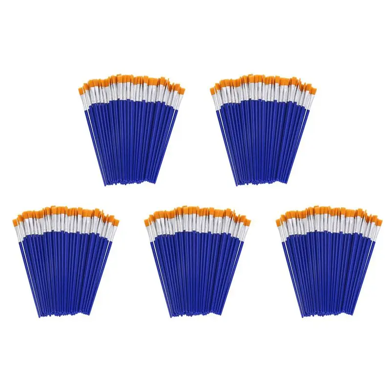 

Набор плоских кистей Sensitive 500X, маленькие кисти для детализированной росписи, нейлоновые кисти для акрила, масла, акварели, для художественной живописи