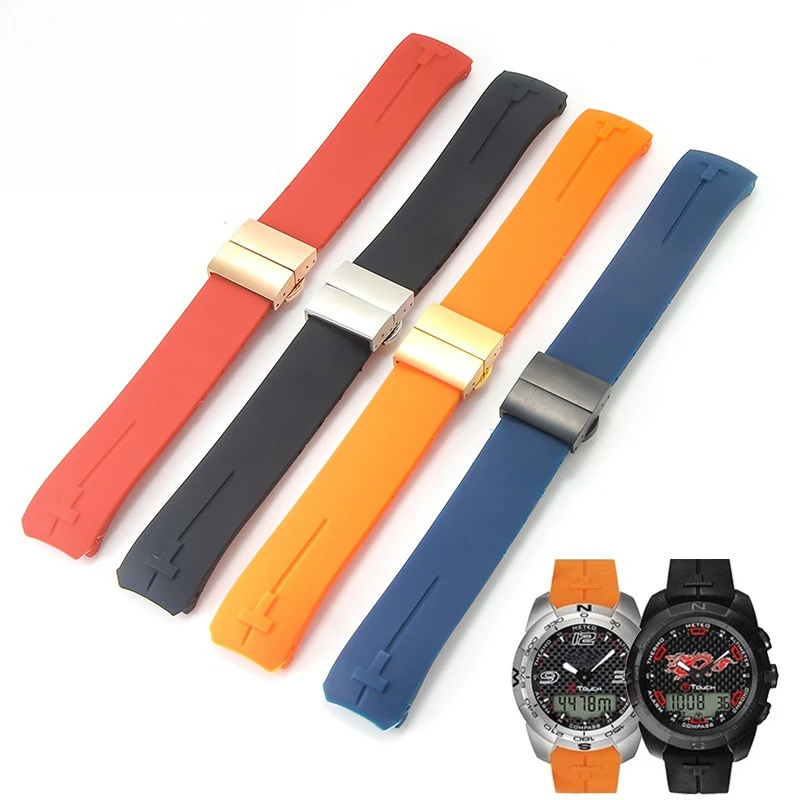 Applicable to Tianzhu1853Rubber watch strap T013 T081T091Waterproof Silicone Watch Band Accessories20 21mm