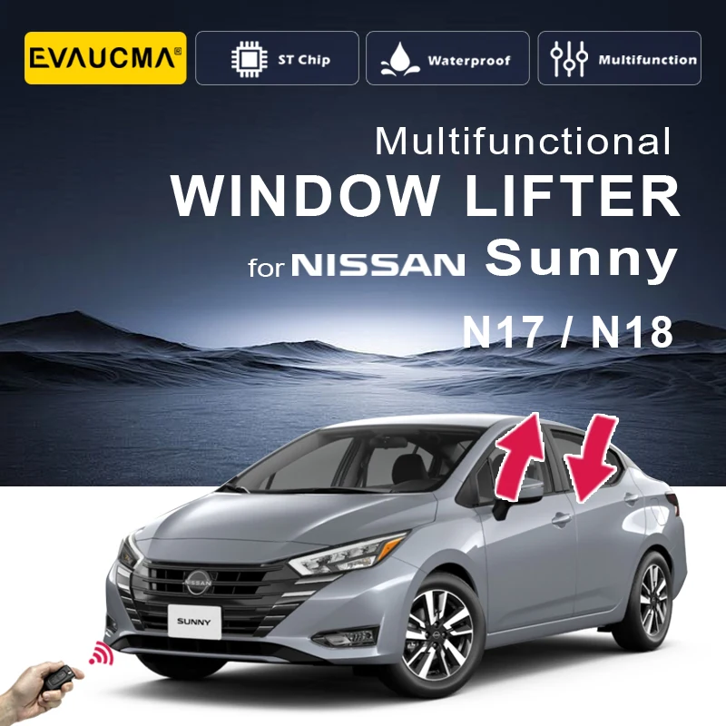 

Автоматический доводчик стекол для Nissan Sunny N17 N18, аксессуар для закрытия окон с функцией защиты от угона и сигнализацией