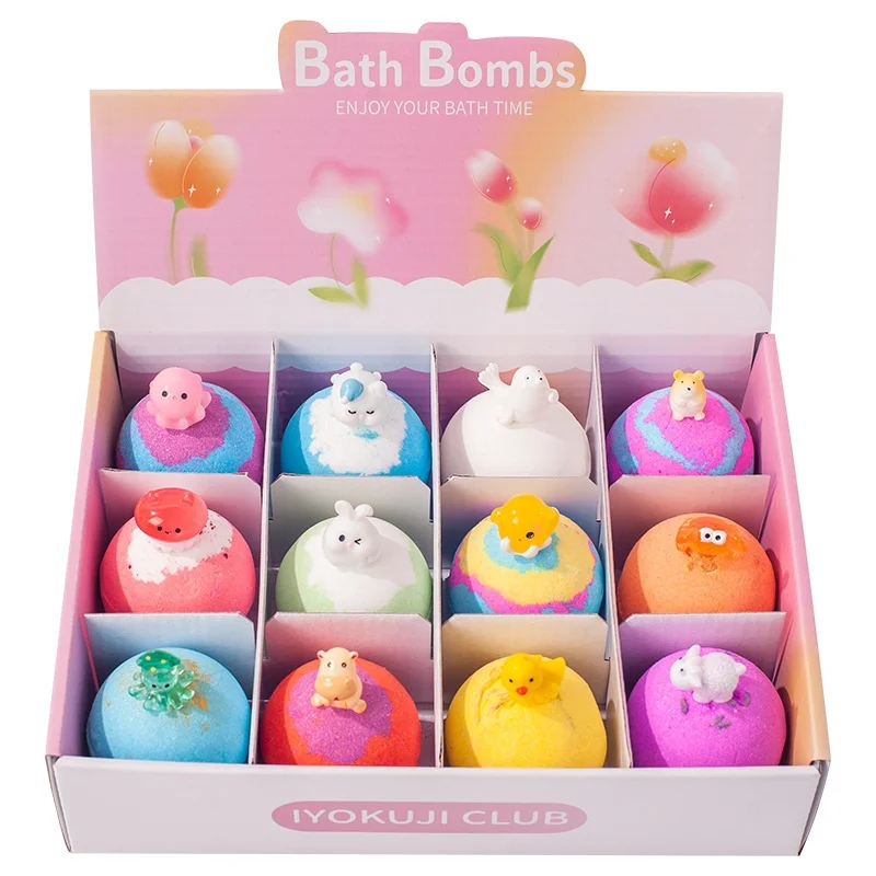 Children's bath balls are built-in toy bath salt balls, explosive salt essential oil balls, bubble bombs