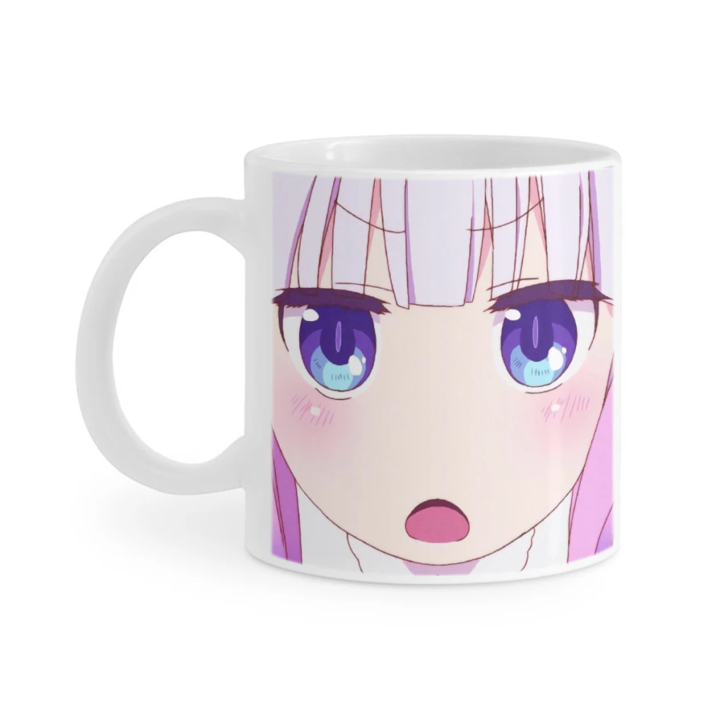 

Pink Anime Cartoon Girl Cute Ceramics Coffee Mug Cute Gamer Birthday Gift Back To School Mug