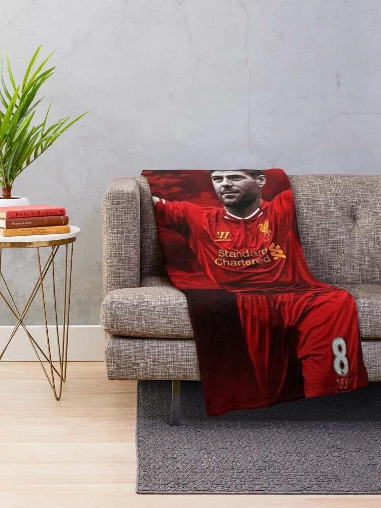 Steven George Gerrard Art Throw Blanket Decorative Sofas heavy to sleep Furrys Blankets