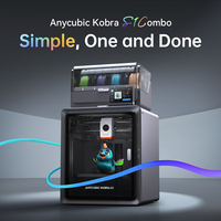 Anycubic Kobra S1 Combo Multi-Color 3D Printer Core XY Stable Structure High Precision Ultra-Quiet 3D Printer Max Speed 600mm/s
