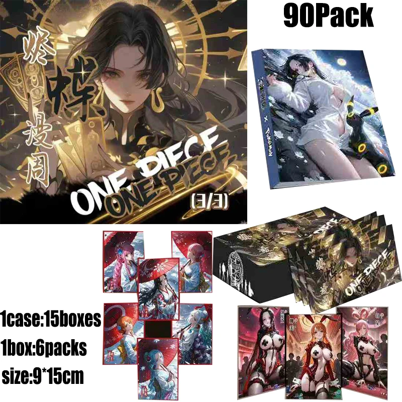 One Piece Collection Cards Wave 1 9*15cm Booster Box Case Original Wholesale Playing Cards Board Games Party