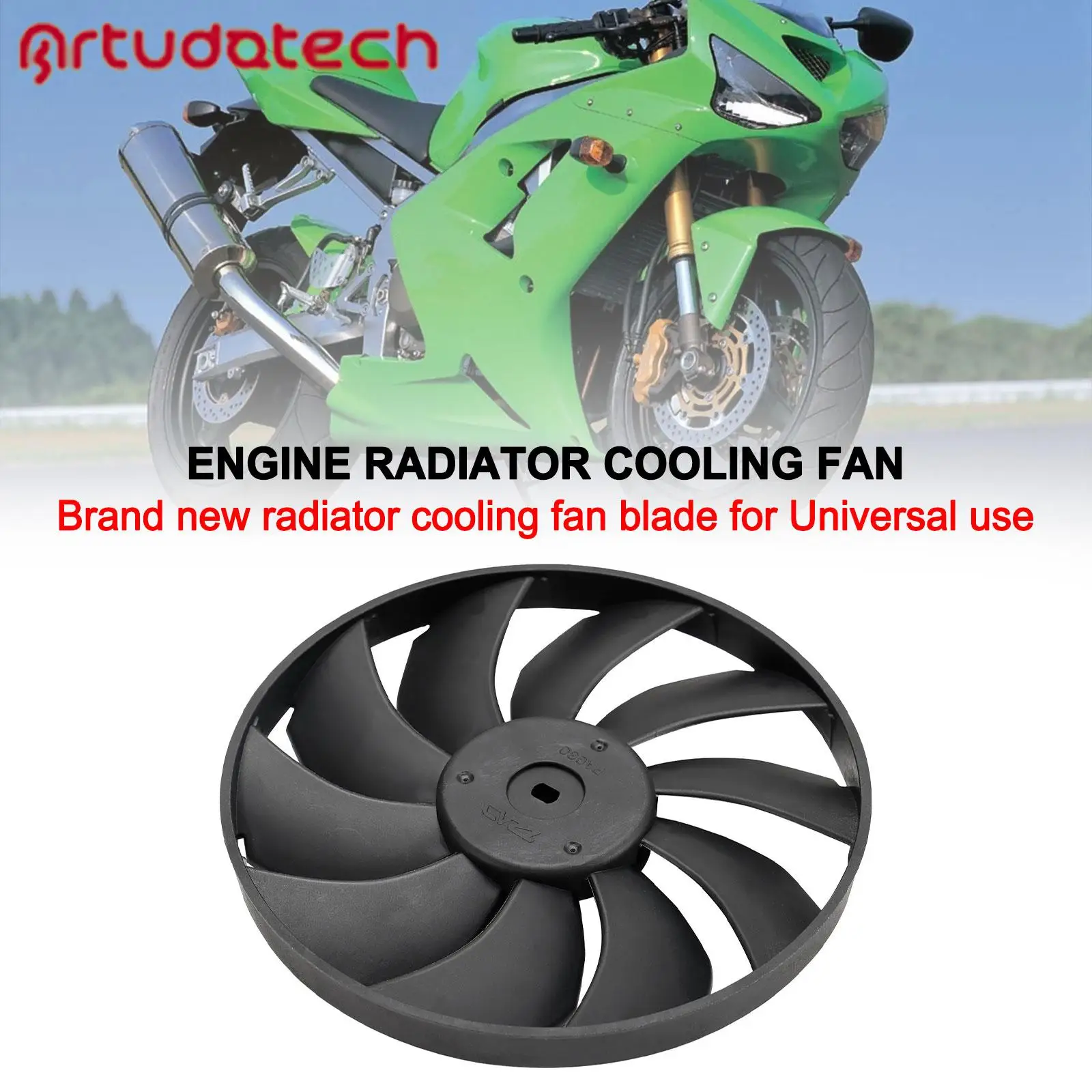 Engine Radiator Cooling Fan Blade for Kawasaki Ninja ZX-6R ZX-10R 2007-2011