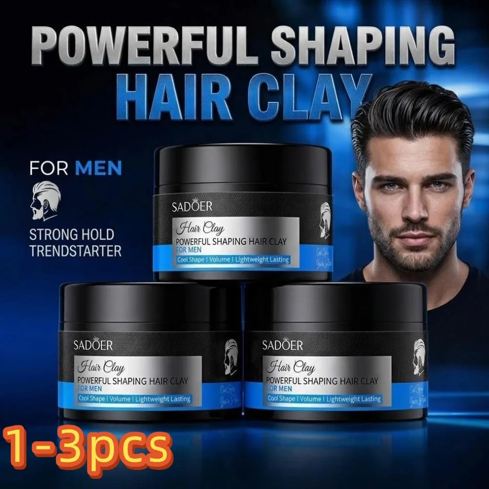 Long Lasting Stying Wax Fluffy Hair Pomade Wax Keep Hair Oil Edge Control Barbershop Tools Salon Hairdressing Mud Hair Styling