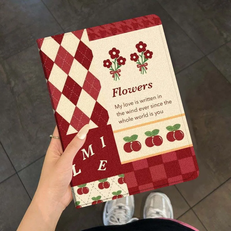 

Чехол с ромбовидным узором в стиле ретро для iPad Air Mini 9,7 2 4 5 11 6, 7-го поколения 13 3 1 2 4 5 6 7 7,9 10,9 10,5-дюймовый планшет