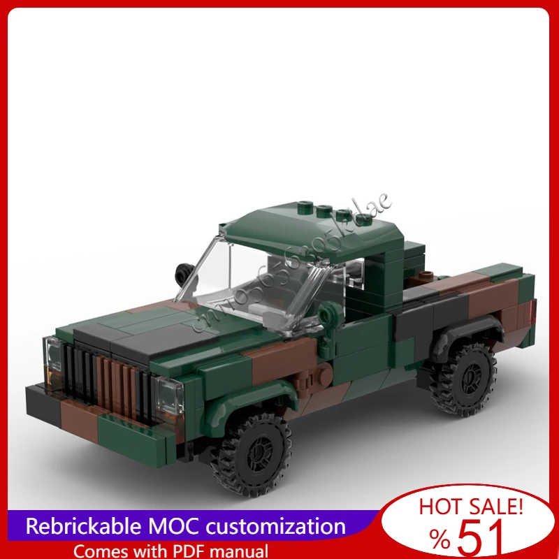

277 детали MOC M1008 CUCV камуфляжный пикап модель DIY технология строительные блоки креативные для детей игрушки рождественские подарки