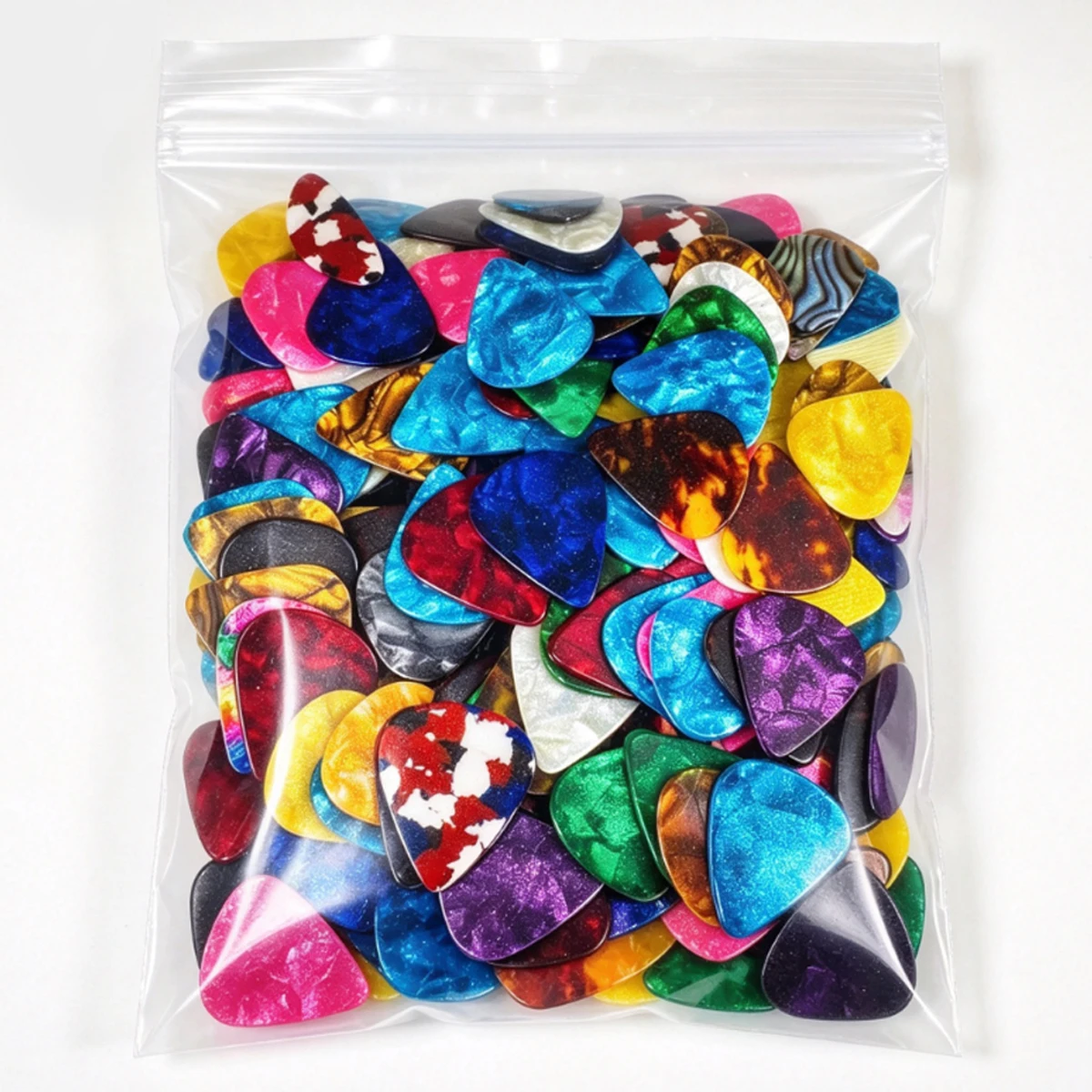 84Pcs Celluloid Guitar Picks Set, 0.46mm Assorted Plectrums for Acoustic Electric Guitar, Practice and Stage Performance ZSY