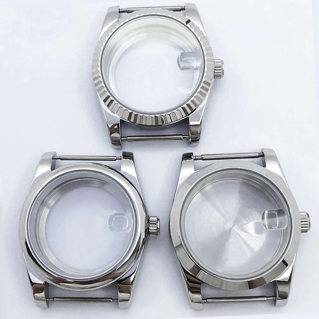 36mm 40mm Watch Case Sapphire Glass Fit NH35 NH36 NH34 ETA2824 PT5000 Automatic Movement Accessory Part