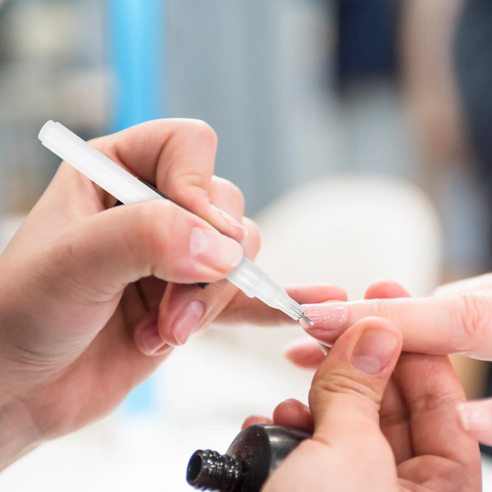 

1Pcs Waterproof Graffiti Pen Practical Nail Art Tool Long Lasting PP Material Comfortable Handle Easy Operate DIY Fingernail