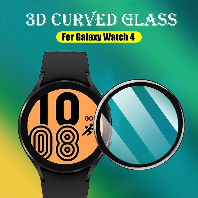 3D Curved Screen Protector Film for Samsung Galaxy Watch 4 40mm 44mm HD Clear Tempered Glass Protective Film for Watch4