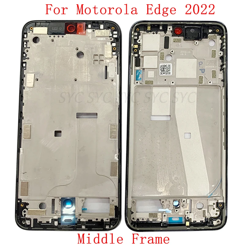 Middle Frame Housing LCD Bezel Plate Panel For Motorola Edge 2022 Phone Metal LCD Frame Repair Parts