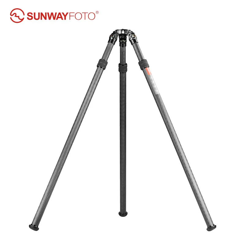 SUNWAYFOTO T3620CMLI Inverted Leg Carbon Fiber Heavy Duty Tripod with 75mm Bowl, 36mm, Tubes Two Section,66'' Tall,Load 66lb.(30
