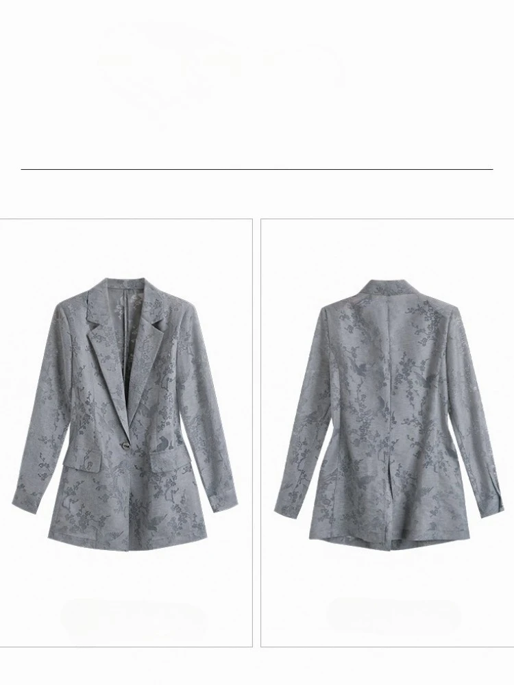 Set di pantaloni da donna 2025 Primavera Autunno Temperamento Lace Up Blazer Cappotto a vita alta Pantaloni lunghi dritti Set di due pezzi