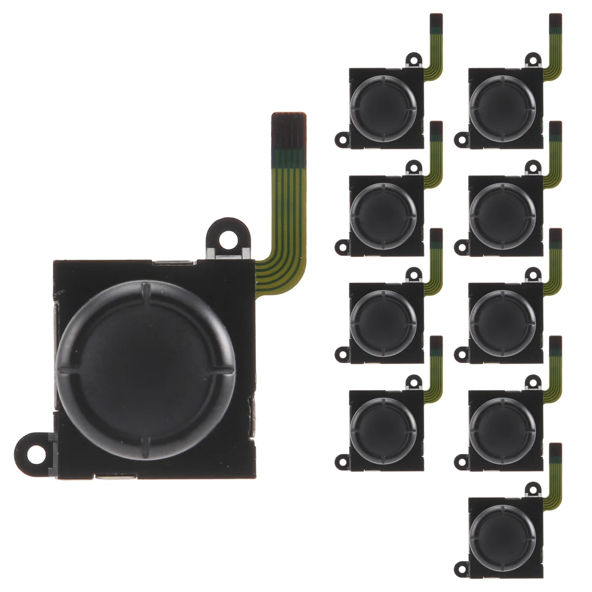 컨트롤러용 3D 아날로그 로커 조이스틱, NS 게임패드, 조이콘 게임패드, 10 개 교체