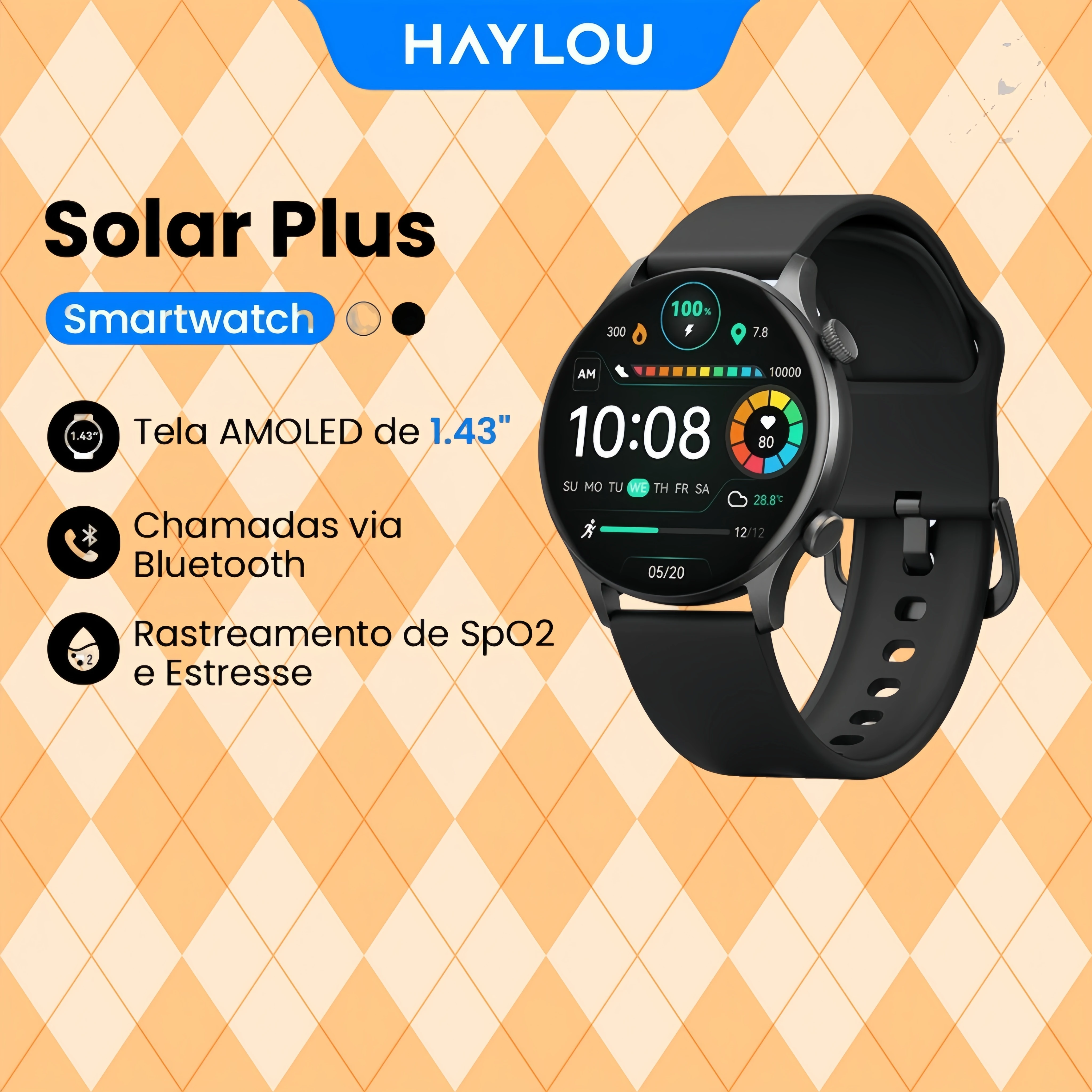 HAYLOU Solar Plus Smart Watch 1.43