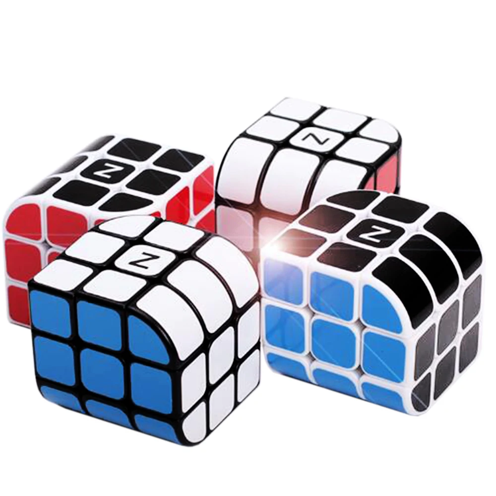 

Z-CUBE Penrose Magic Curved Hungran Z CUBE Irregular 3 by 3 3D Original Foot 333 Stickers Puzzle Cubus Children Toy from 8 Years