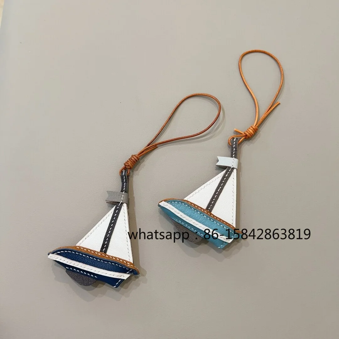 Cowhide/Handmade/Vintage, Sailing Bag Pendant, Key Pendant, Creative Gift