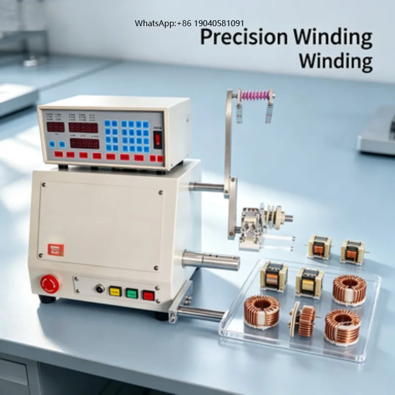 Copper Wire Air-Core Coil Winding Machine with Motor for Making Transformers Coils
