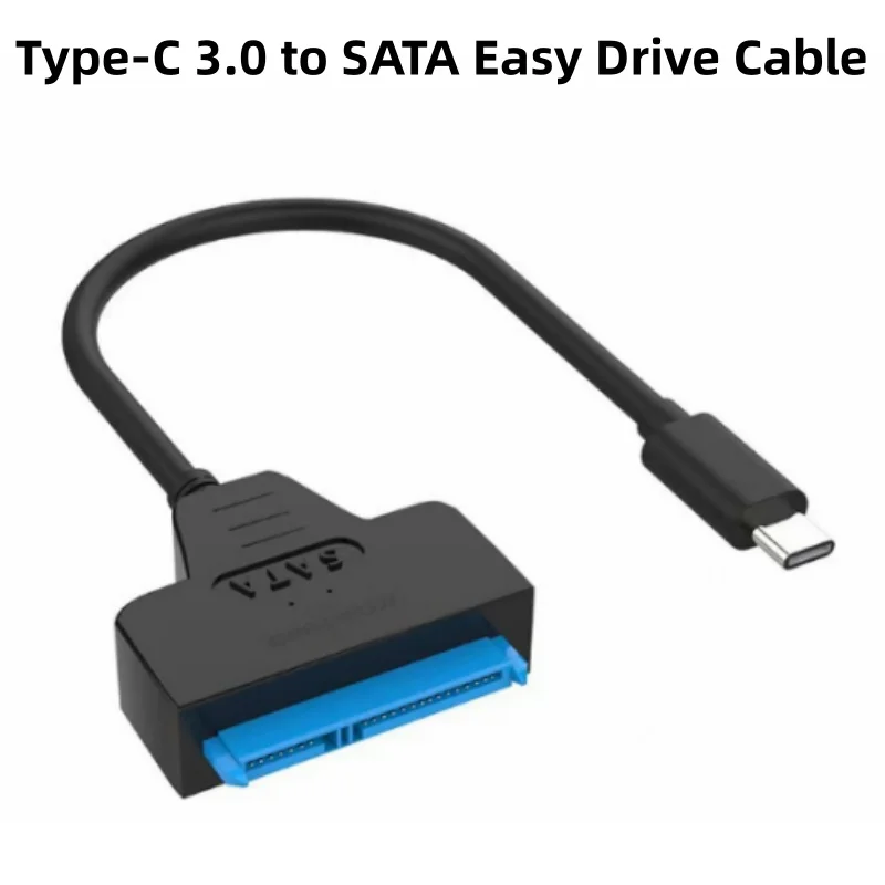 Type-C to SATA Adapter Cable for 2.5 Inch Solid State Drive Data Transfer Solid State Drive Data Cable