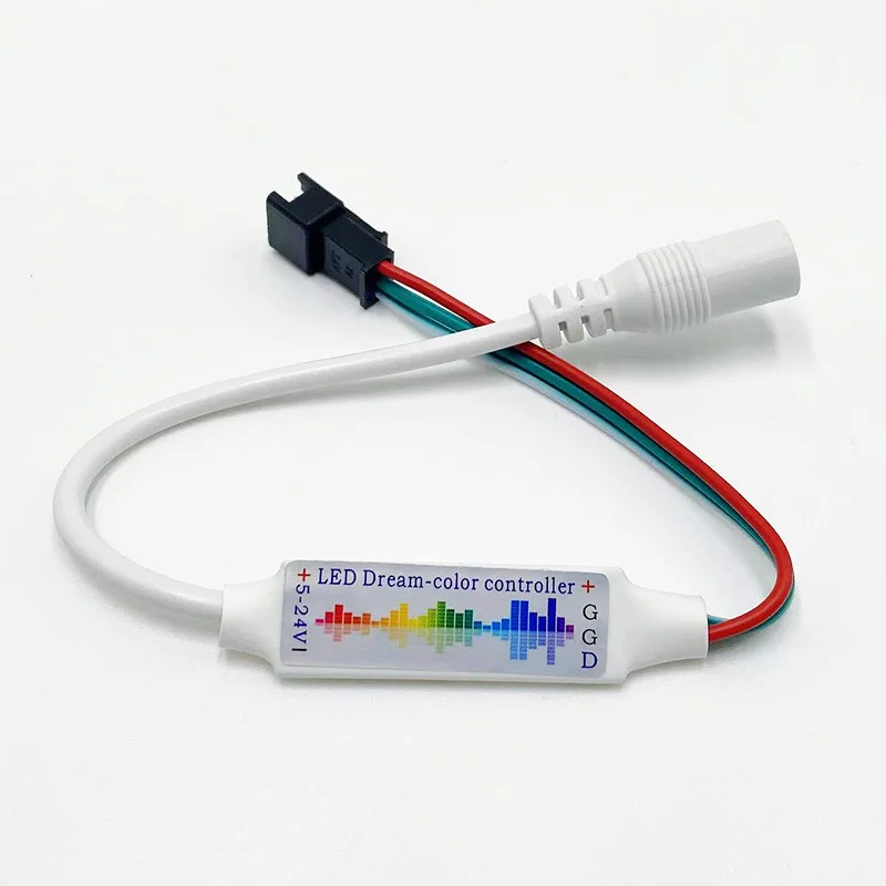 RF Wireless Led Dream Color Music RGB Strip Controller Dimmer 5-24v DC Head 2811 2812 2812B 2815 Full Color Strip Downlight