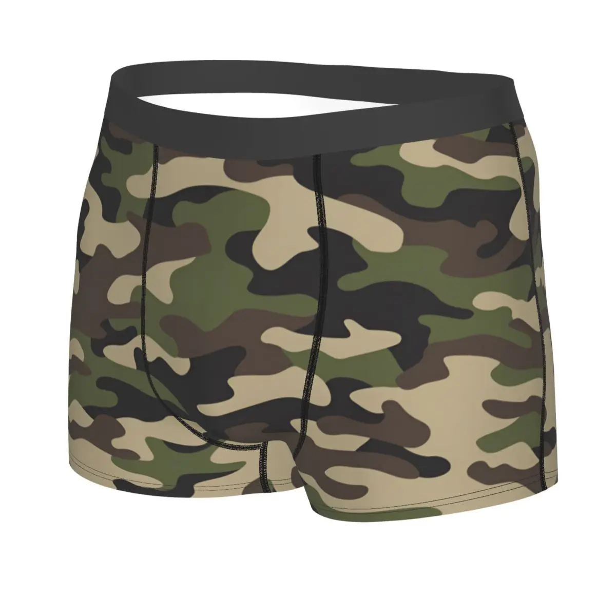 Calzoncillos Boxer de camuflaje urbanos modernos para hombre, regalo de aniversario para novio, ropa interior con estampado 3D, bragas, calzoncillos suaves