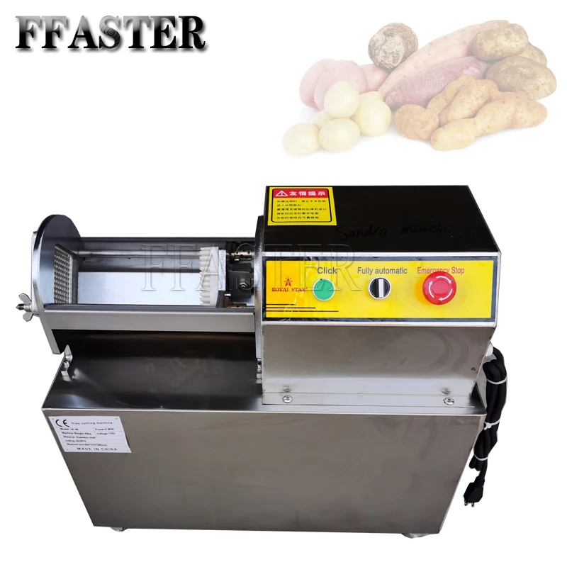 

Electric French Fries Cutting Machine Commercial Automatic Vegetable Cutter Stainless Steel Potato Cucumber Strip Cutter