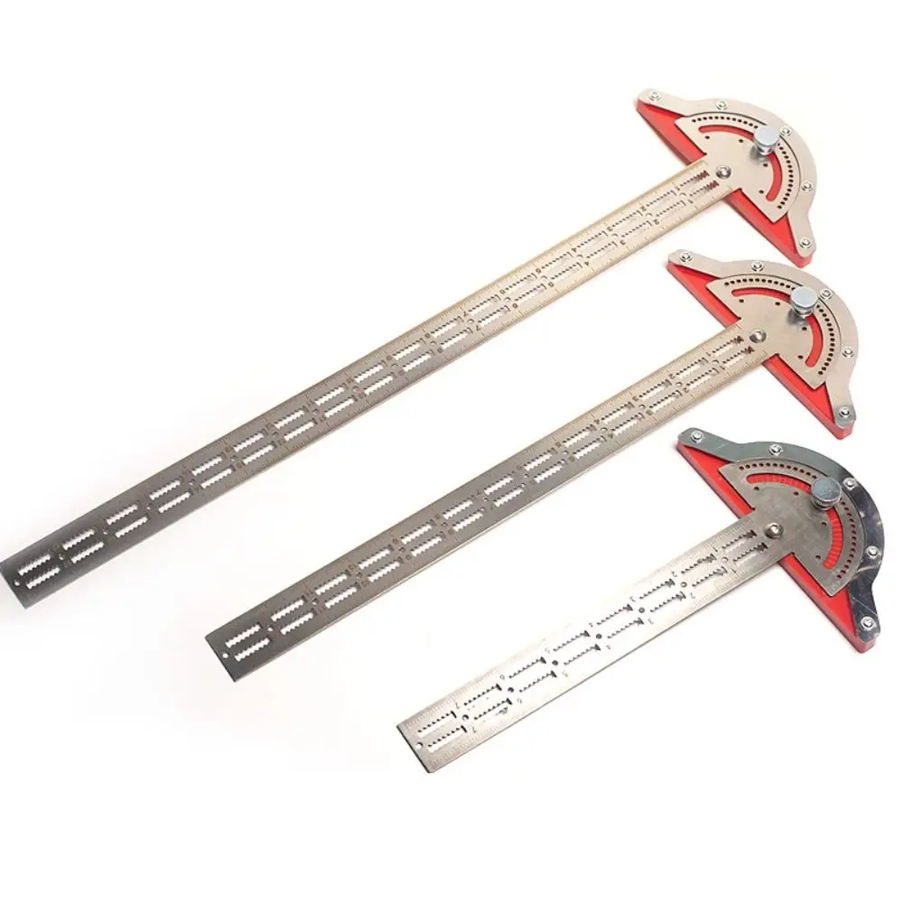 

0-70° Adjustable Woodworkers Edge Rule T-Type Angle Measure Angle Finder Stainless Steel Accurate Scale Digital Protractor