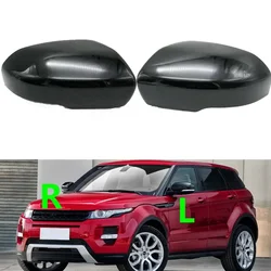 LR025171 LR025170 Car Glossy Balck Rearview Mirror Cover Shell Cap Housing For Land Rover Range Rover Evoque 2011 2012 2013