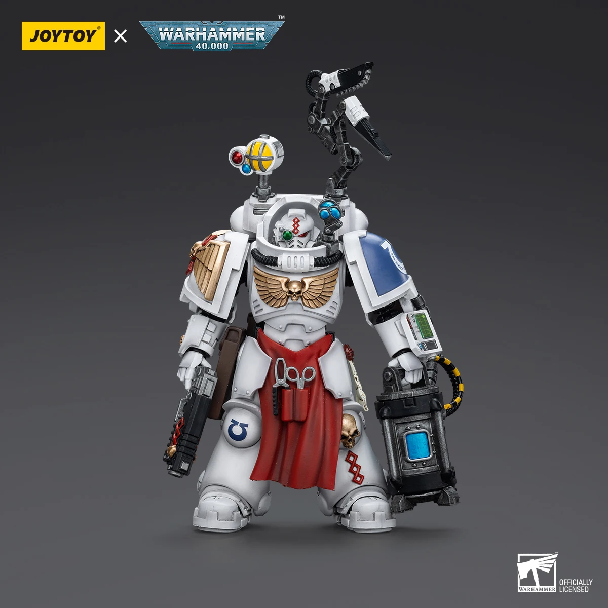 [IN STOCK] JOYTOY Warhammer 40K 1/18 Action Figures Uitramarines Apothecary Biologis Anime Figure Model Birthdays Children Gifts