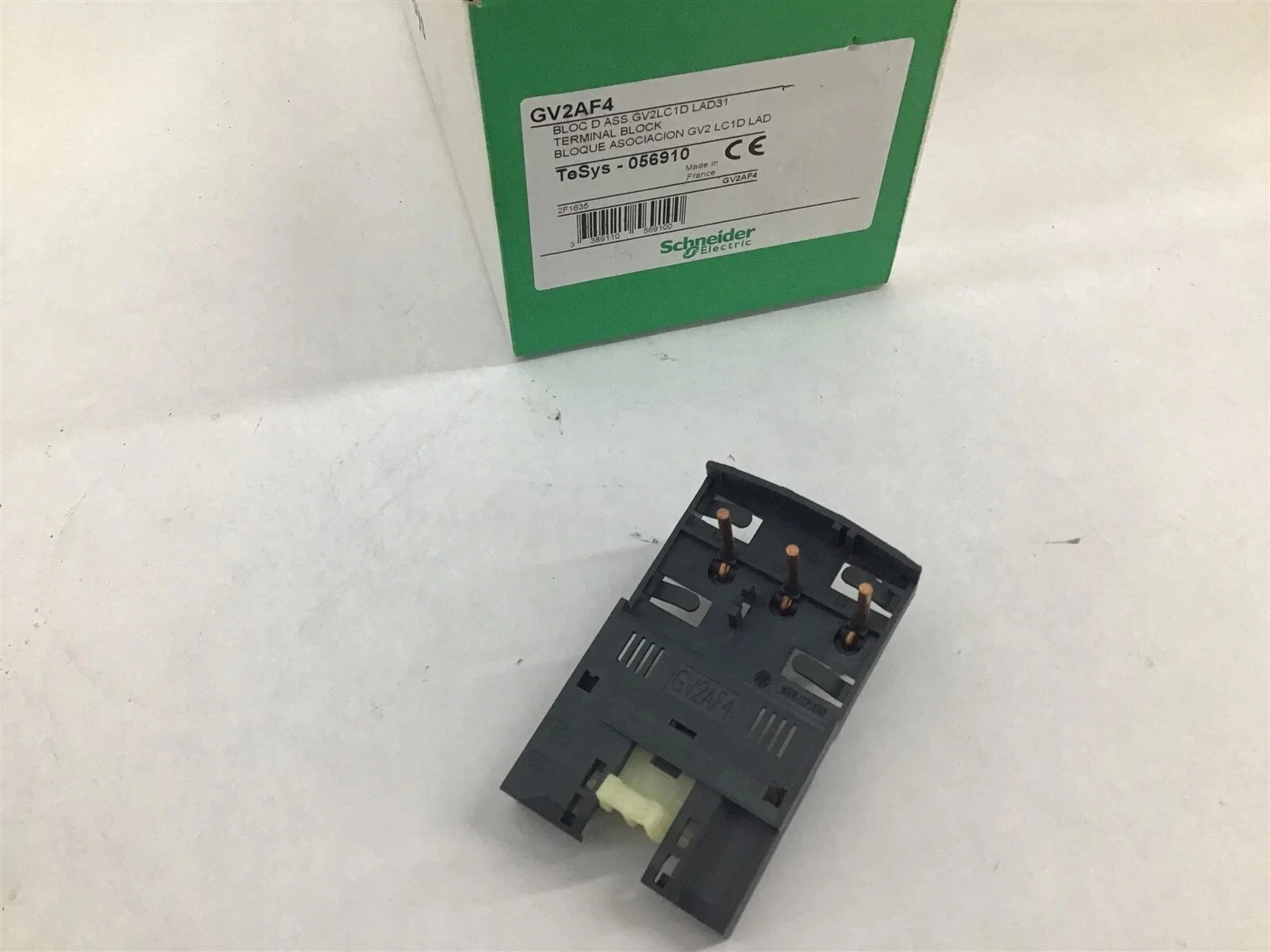 

10 PCS GV2AF4 TeSys GV2 - Combination blocks - with LAD311 and contactor LC1D09...D38