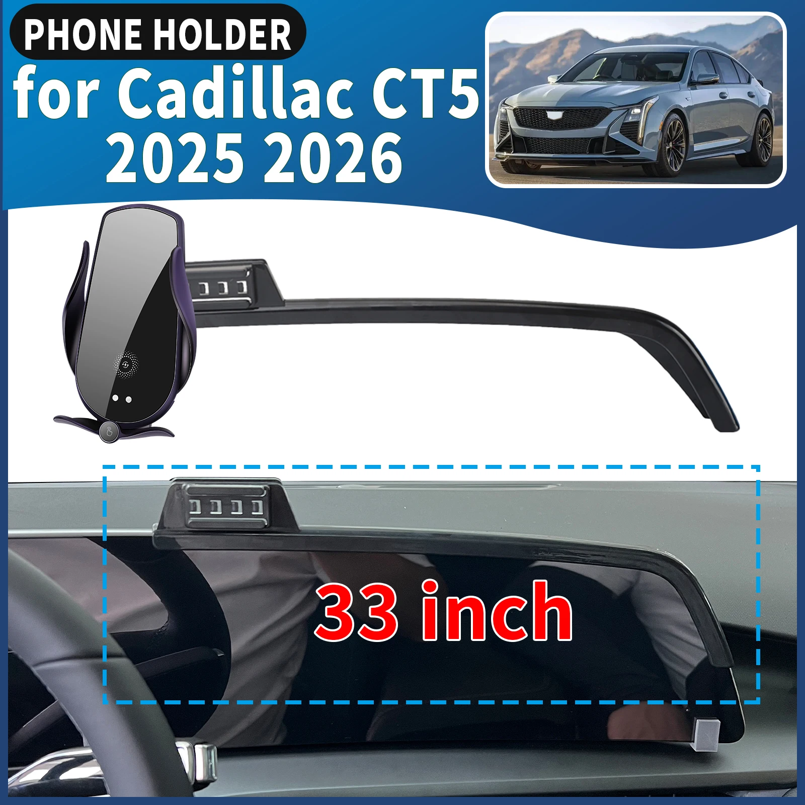 

fit for Cadillac CT5 2025 2026 Car Phone Holder Mount Vehicle-Specific GPS Navigation Easy Installation accessoires