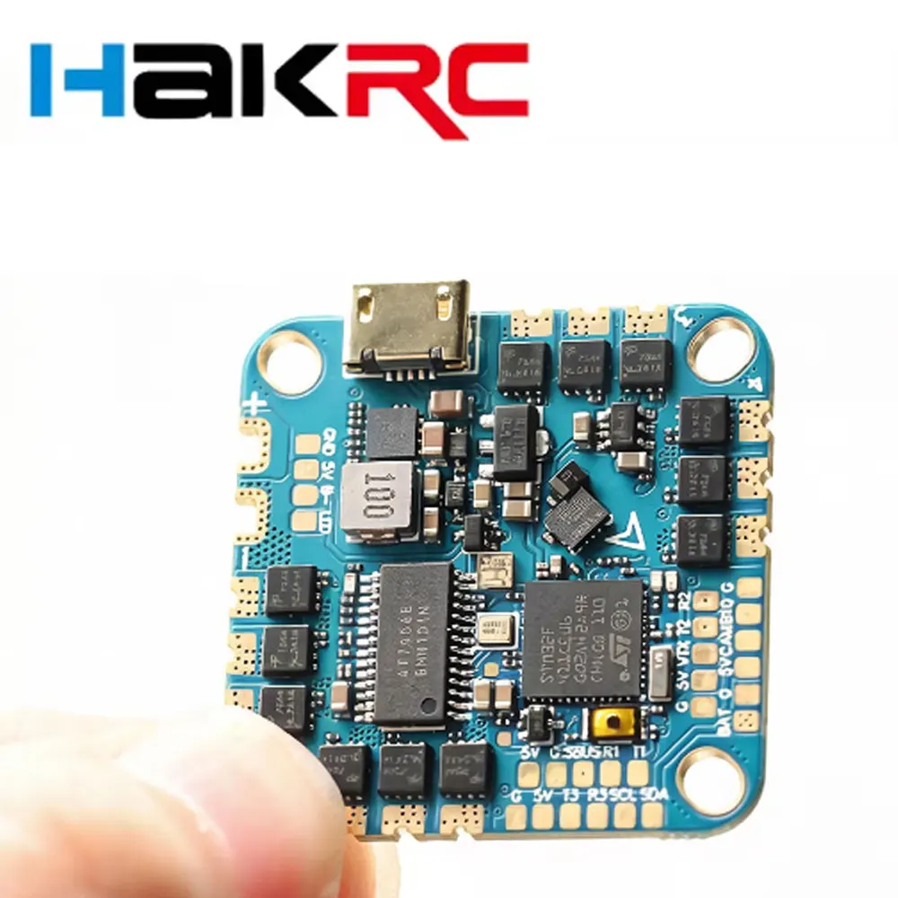HAKRC Flight Controller F4126 F411 2-6S AIO BLHELI_S 20A 40A ESC 4IN1 with RC  FPV Racing Drone Support Dshot300/600 Parts