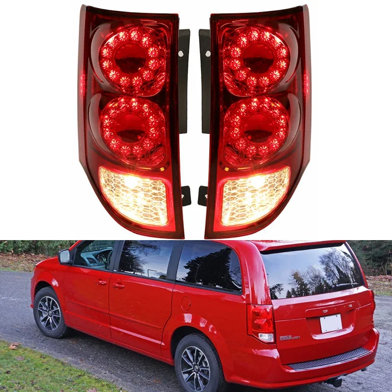 

Pop For Dodge Grand Caravan 2011-2019 Car LED Rear Tail Light Stop Brake Lamp Turn Signal Light Daytime Running Car Accessories
