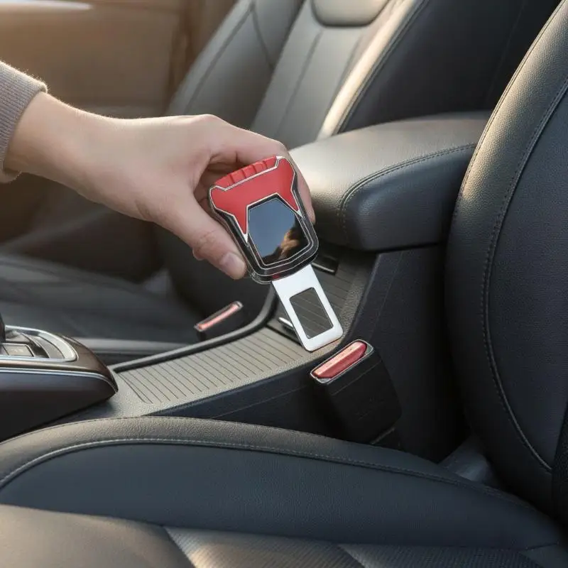 ·1PC Car Seat Belt Clip Extender Safety Seatbelt Lock Buckle Plug Just Plug And Play Insert Socket Extender Safety Buckle