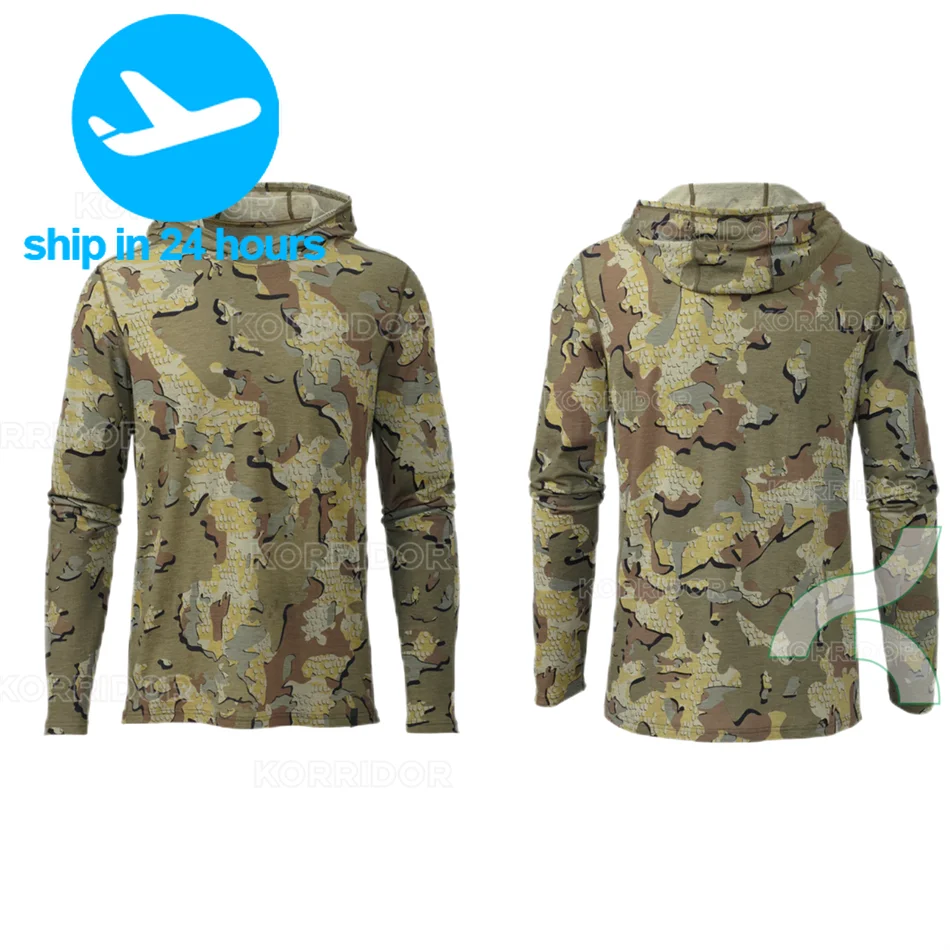 

Camouflage Long Sleeve Fishing Shirt Outdoor Sun Protection T-Shirt Tops Quick Dry Breathable Fishing Clothing UPF 50+ Jerseys