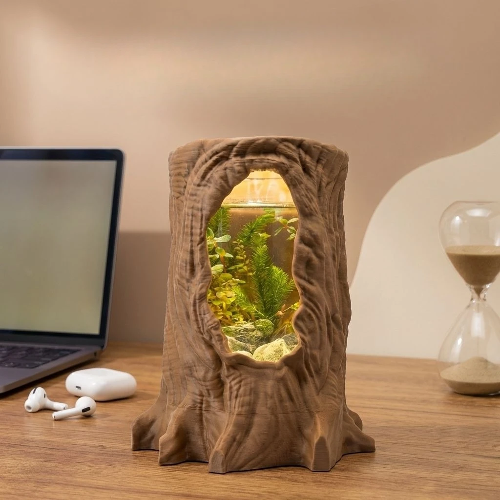 New Voice Controlled Luminous Ornament Appearance, Fighting Fish Home, Desktop Atmosphere Decoration, Handicrafts, Birthday Gift