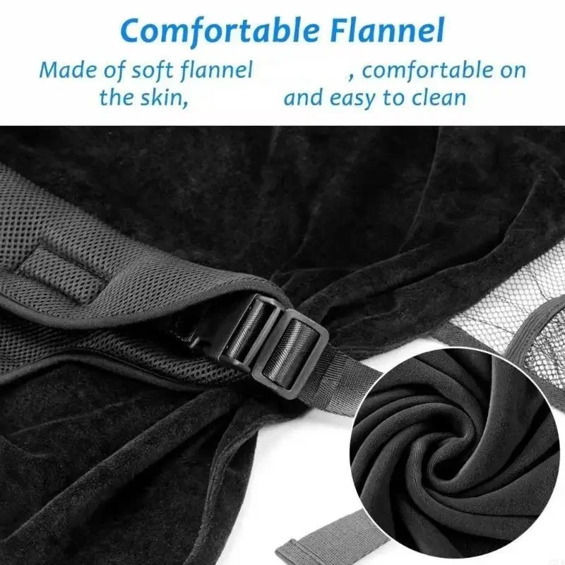 Kids Travel Cushion With Secure Straps Plane Car Compatibility Quick Setups Polyester Fabric Easy Cleaning 15UB