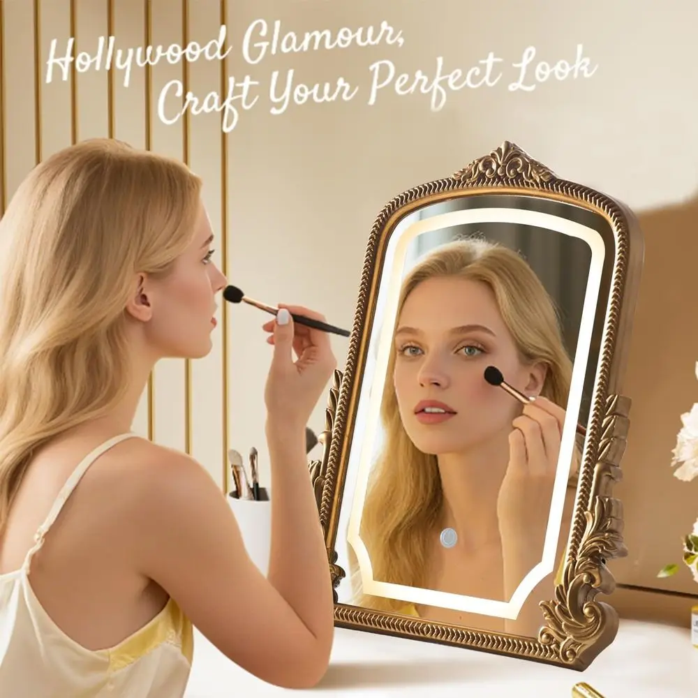 

Vanity Mirror with -Color Antique
