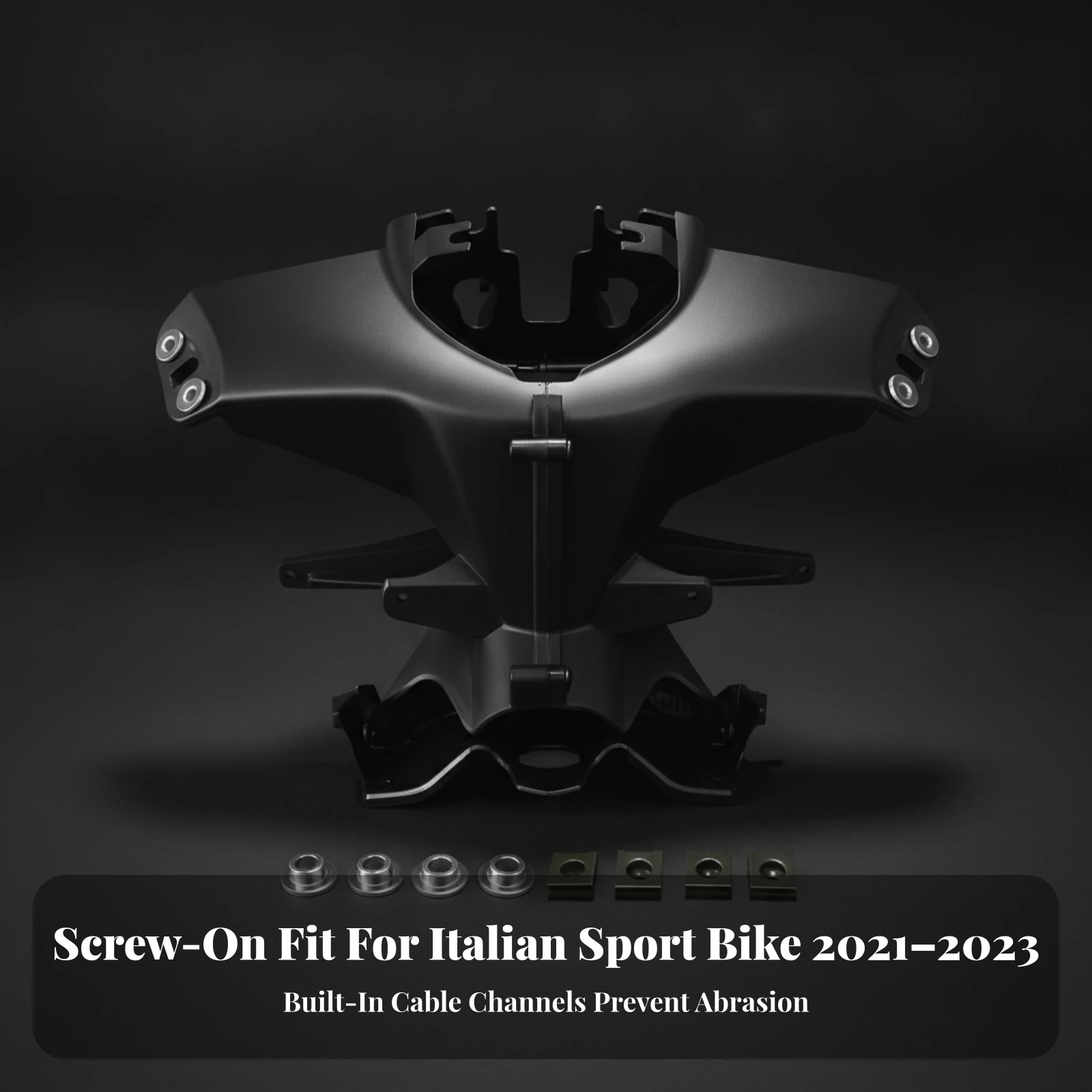 Motorcycle Headlight Bracket with Hardware Long-Lasting Motorcycle Instrument Bracket with Hardware Mount Sturdy Molded